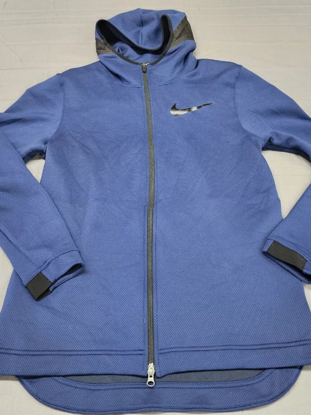 Nike Basketball Dri-Fit Showtime Hoodie Men's Large Blue Full Zip 858438-429